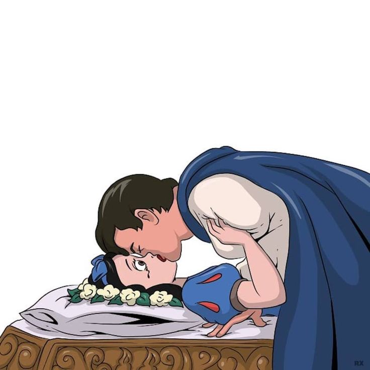 a man and woman kissing on top of a bed with blue sheets over them,