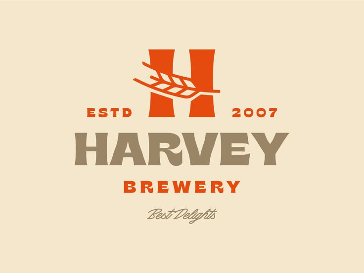 the logo for harvey brewery