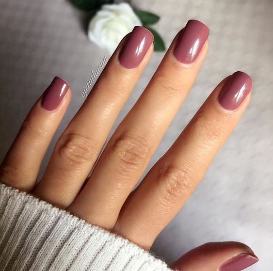 The 20+ Trendiest Fall Nail Colors + Fall Nails Inspiration | Popular Nail Colors, Trends Nails, Mauve Nails, Fall Gel Nails, Nails Trends, Nail Colors Winter, Fall Acrylic Nails, Acrylic Coffin, Thanksgiving Nails