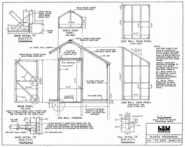 the plans for a chicken coop are shown in black and white, with blueprints