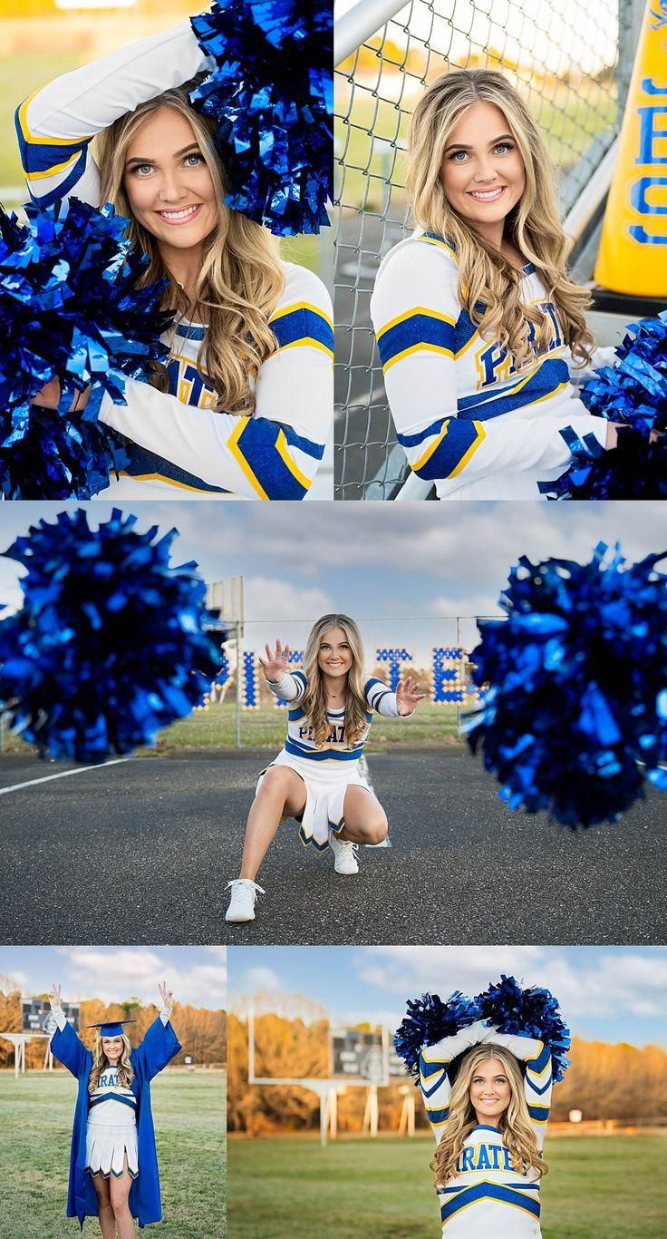 cheerleading pictures Cheerleader Photoshoot Ideas, Cheerleader Photoshoot, Photoshoot Ideas Kids, Cheerleading Senior Pictures, Cheerleading Picture Poses, Cheerleading Poses, Senior Cheerleader, Sports Photoshoot, Cheer Team Pictures