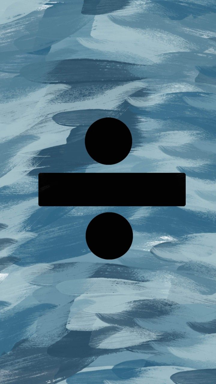 an abstract painting with black circles and blue water