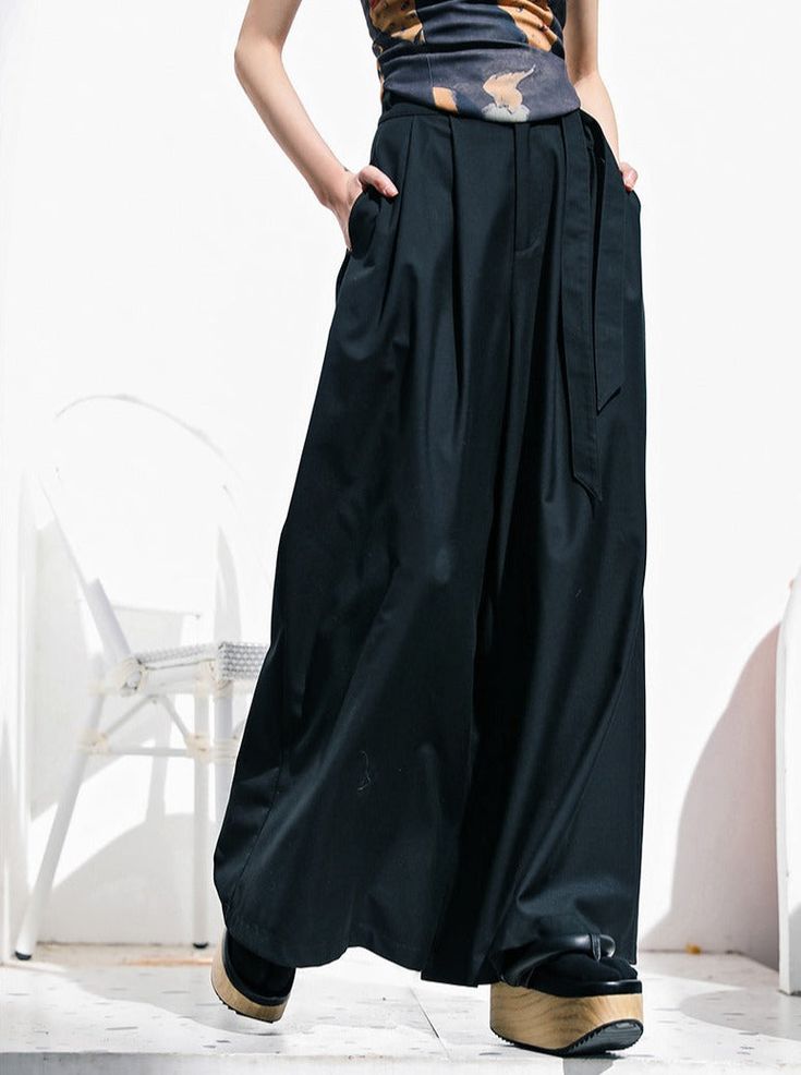 ❤︎High Waist Wide Leg Pants❤︎ Drape Pants, High Waisted Wide Leg Pants, High Waist Wide Leg Pants, Press The Button, Heart Bag, Pantalon Large, Leg Pants, Black Pants, Wide Leg Pants