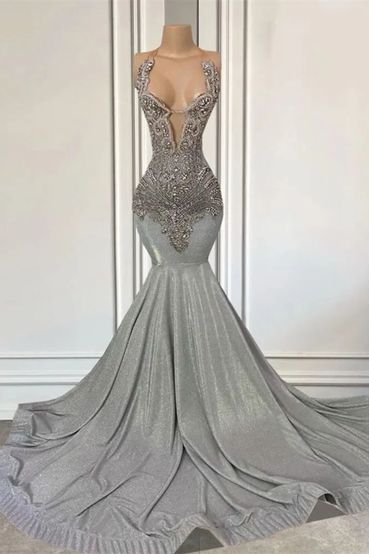 silver prom dress Prom Checklist, Sneaker Ball, Prom Dress Pictures, 18th Bday, Ball Ideas, Homecoming Ideas, Dress Pictures, Prom Inspo, Prom Dress Shoes