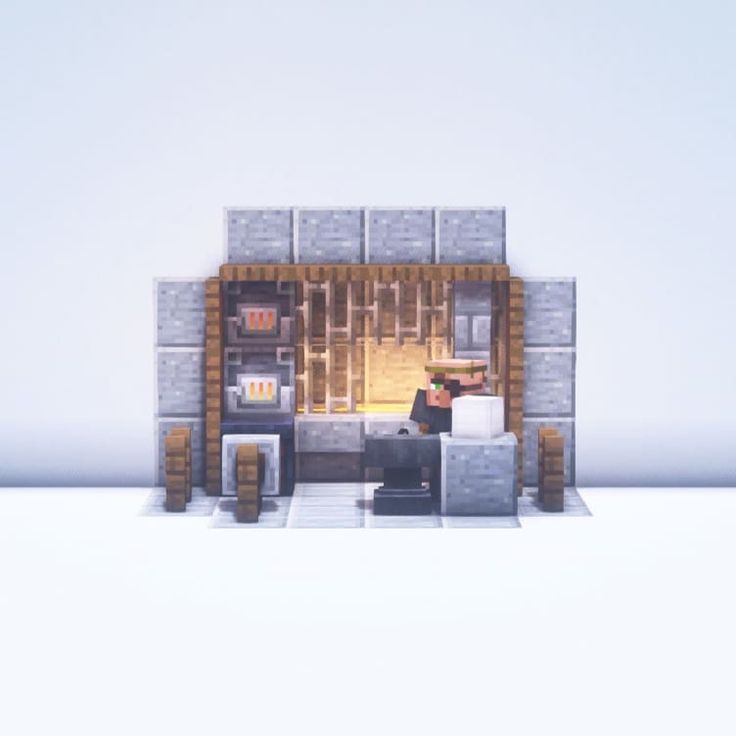 1,787 gilla-markeringar, 7 kommentarer - DanielPlays (@danielplaysyt) på Instagram: "⚒ Here's a little blacksmith forge! It's a very compact forge, but it has all the important…" Minecraft Blacksmith Forge Ideas, Minecraft House Walls Ideas, Minecraft Anvil, Minecraft Blacksmith Ideas Interior, Blacksmith Minecraft Interior, Minecraft Blacksmith Forge Design, Minecraft Medieval Blacksmith, Blacksmith Ideas, Minecraft Forge Design