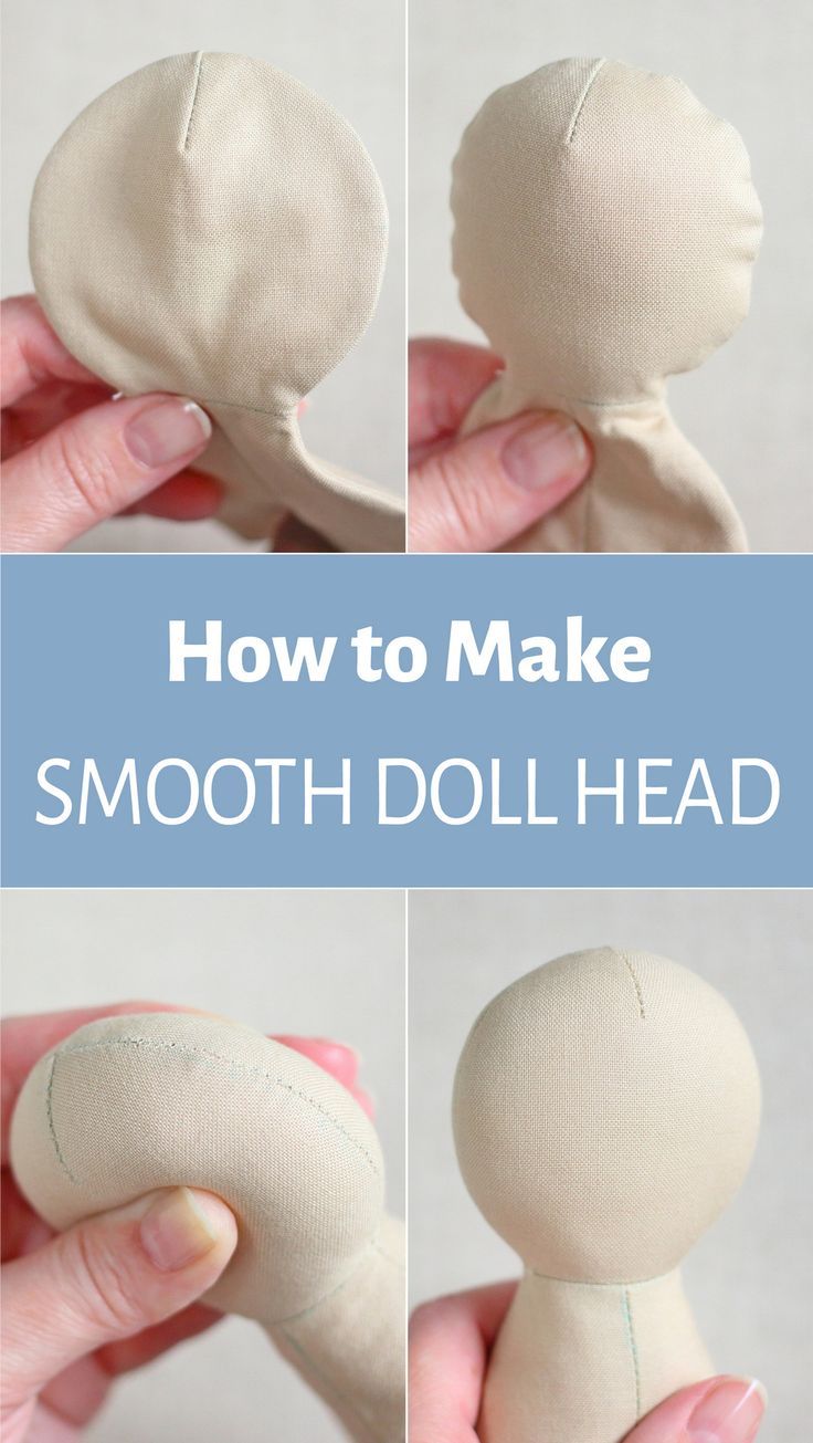 how to make a doll's head out of fabric