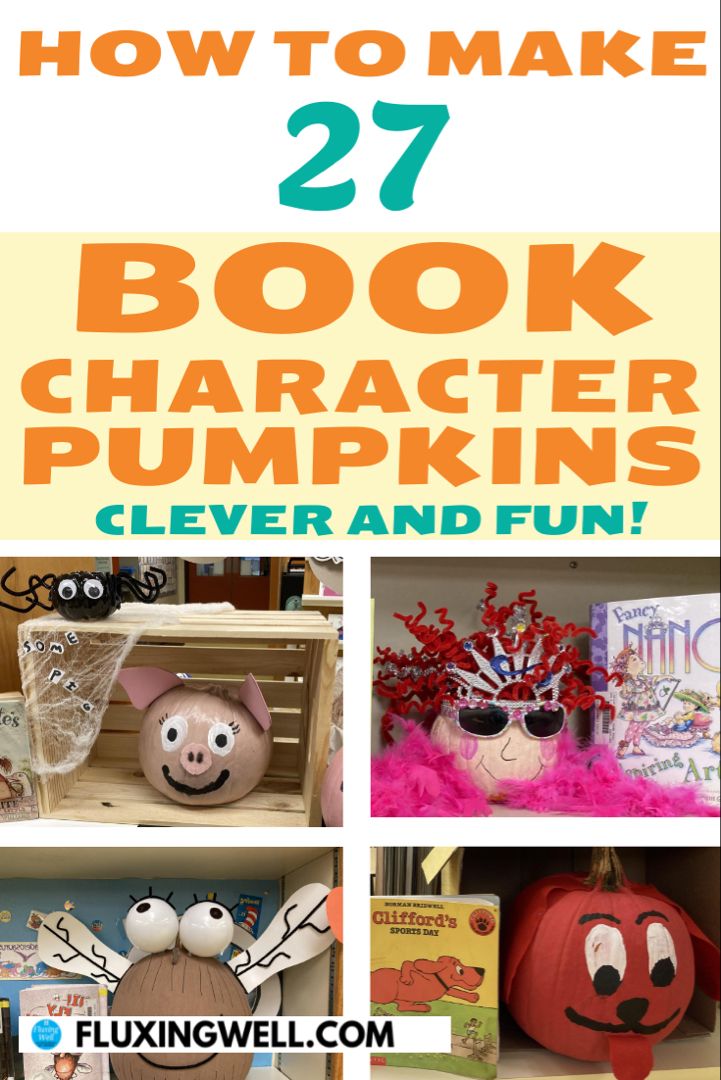 Book character pumpkins Disguise A Pumpkin Book Character, Decorating Pumpkins Like Book Characters, Pumpkin As A Book Character, Pumpkin Decorating Contest Storybook, Story Time Pumpkin Ideas, School Pumpkin Book Project, Pumkin Decoration Ideas Story Book, Book Character Pumpkins Project, Pumpkin Decorating Contest Ideas Book Characters