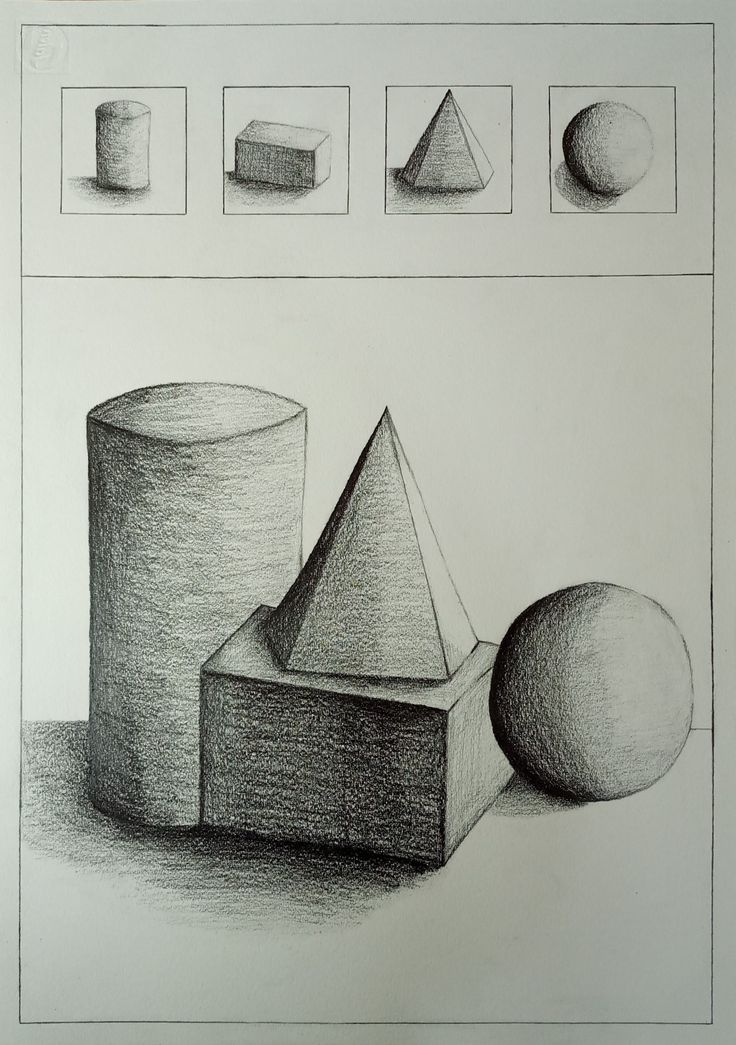 Still life, composition, geometric shape, Drawing, art Geometrical Shapes Shading, Shape Composition Art, Still Life Drawing Basic Shapes, Sketch Composition Ideas, Proportions Drawing Objects, Geometric Shapes Drawing Sketch, Basic Still Life Drawing, Shape And Form Art Drawings, Still Life Geometric Shapes