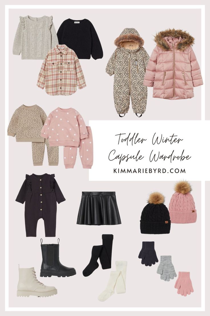 Anya Christmas, Toddler Girl Winter Outfits, Toddler Girl Outfits Winter, Toddler Winter Clothes, Toddler Cold, Basic Capsule Wardrobe, Girls Winter Outfits, Fall Winter Capsule Wardrobe, Kids Winter Outfits