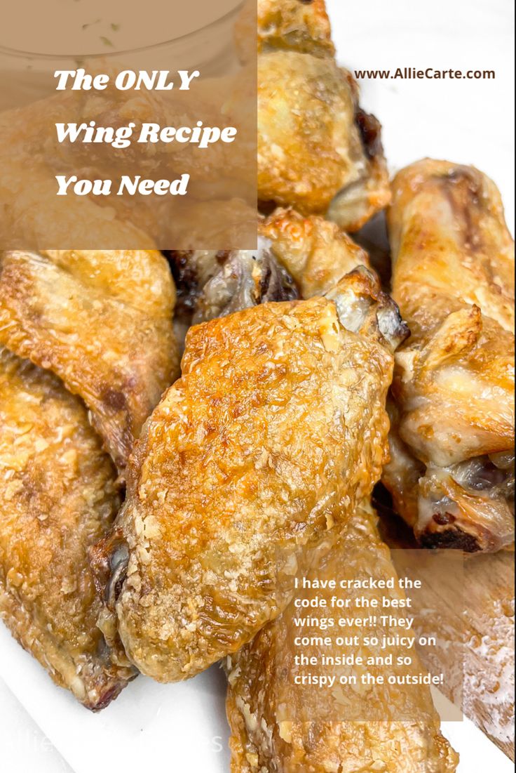 Crispy cornstarch chicken wings Air Fryer Chicken Wings Corn Starch, Roasted Chicken Wings In Air Fryer, Crispy Air Fryer Chicken Wings Baking Powder, Cornstarch Wings, Oven Fried Chicken Wings Corn Starch, Crispy Fried Chicken Wings Cornstarch, Oven Air Fried Chicken Wings, Non Breaded Fried Chicken Wings, Chicken Wings Corn Starch Recipe