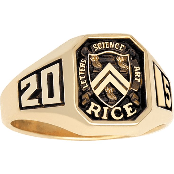 This ring is timelessly classy with an intentionally clean design featuring the Rice University crest and name in an oval on the flattened top. The sides can contain your degree letters and graduation year date or be left completely untouched and an engraving on the inside adds a personal message. Show the world you're proud of your alma mater with the Small Signet. Elegant Engraved Logo Ring For Formal Occasions, Elegant Formal Ring With Engraved Logo, Elegant Formal Rings With Engraved Logo, Classic Formal Jewelry With Engraved Logo, Classic Formal Rings With Engraved Logo, Classic Ring With Engraved Logo, Classic Jewelry Ring With Engraved Logo, Classic Engraved Logo Ring, Classic Engraved Ring With Logo