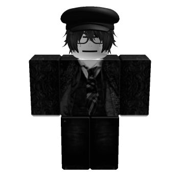 an image of a man with glasses and a hat in black and white papercraft style