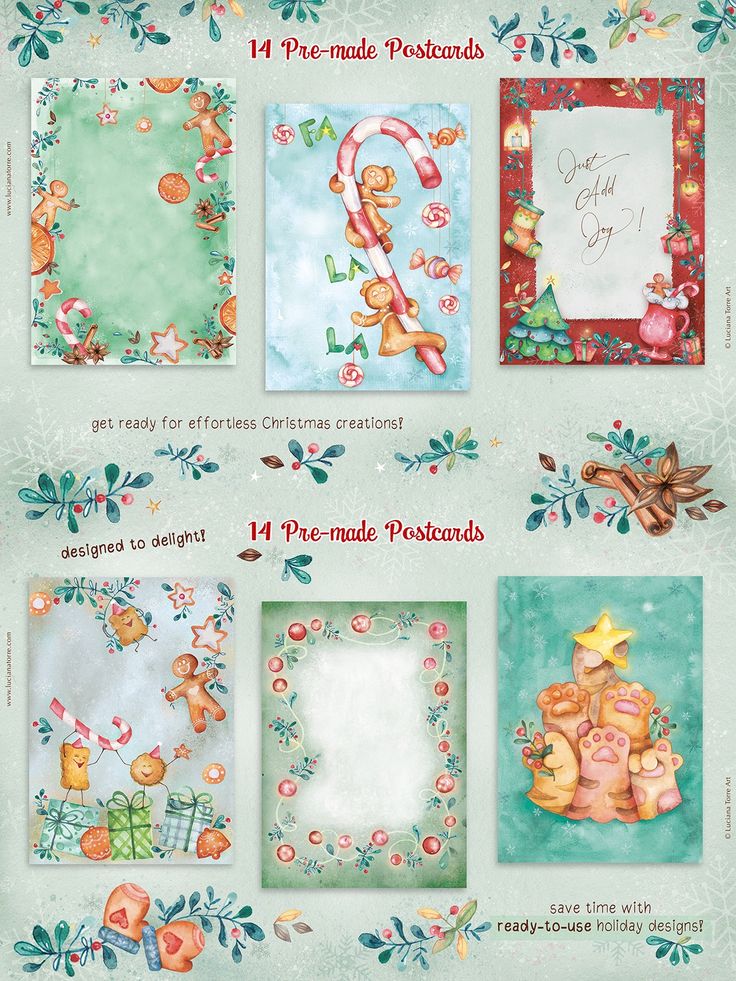 Christmas Magic Maker Toolkit: Holidays Clip Arts, Graphics & Templates Illustrated Postcard, Fun Diy Projects, Calendar Kit, Winter Projects, Unique Christmas Cards, Bright Design, Winter Project, Holiday Clipart, Diy Templates