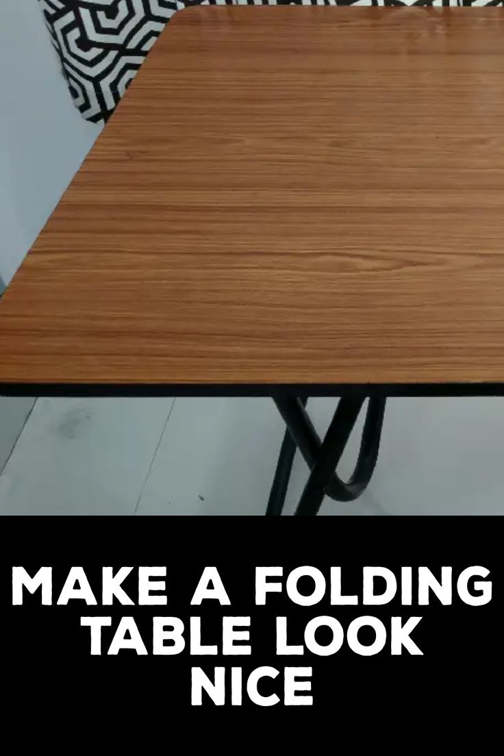 How to Make a Folding Table Look Nice Folding Table Decor Ideas, How To Make A Folding Table Look Nice, Folding Table Makeover, Folding Table Ideas, Wood Folding Table, Cheap Table, Decorative Storage Boxes, Art Shelves, Office Room Decor