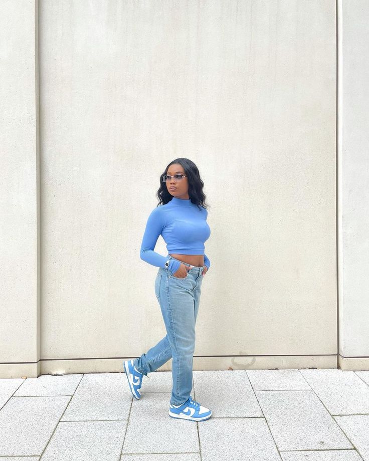 Coast Dunks, Dunks Outfit Woman, Nike Azul, Outfit Inspo Y2k, Dunk Outfit, Dunks Outfit, The Perfect Jeans, Asos Jeans, Jeans Streetwear