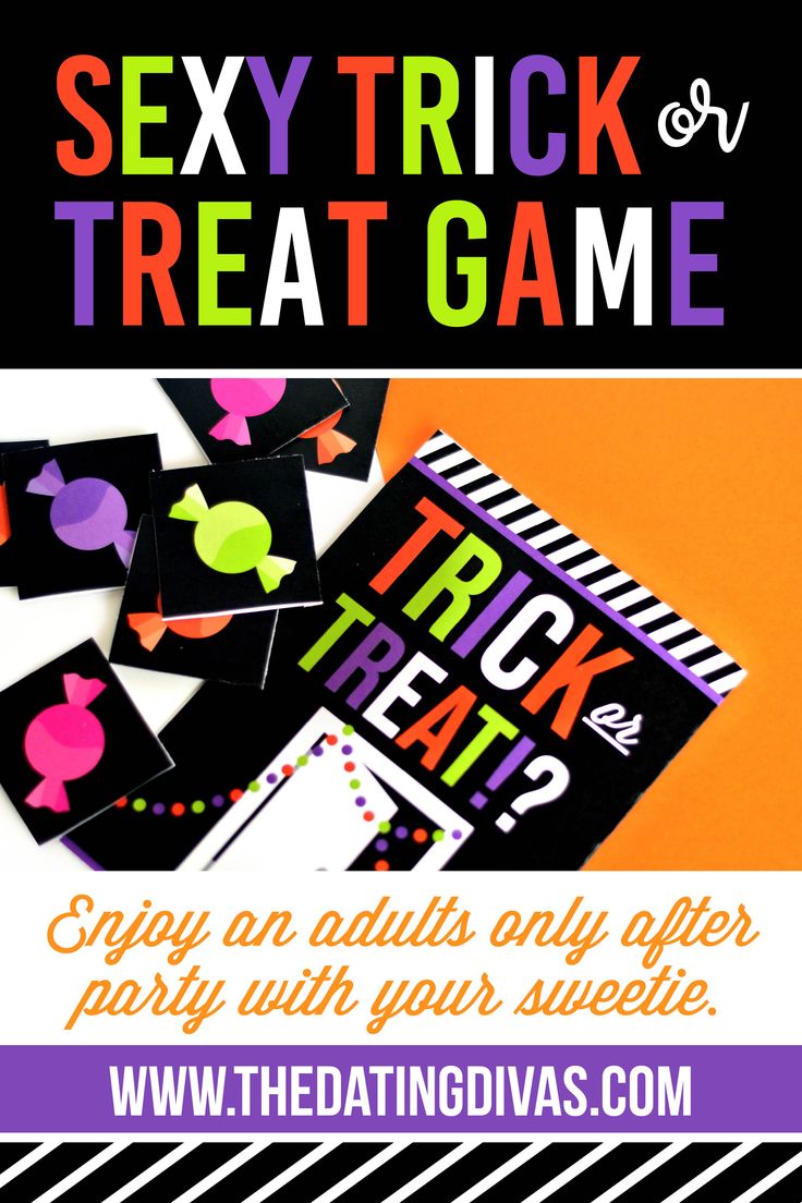 Sexy Trick or Treat Game- a fun Halloween date night from the dating divas #halloween #dateideas #datenight #datingdivas Date Night Games For Couples Diy, Date Night Halloween, Halloween Themed Date Night, Halloween At Home Date Night, Spooky Date Night At Home, Halloween Date Night At Home, Halloween Date Night, Halloween Date Ideas, Trick Or Treat Games