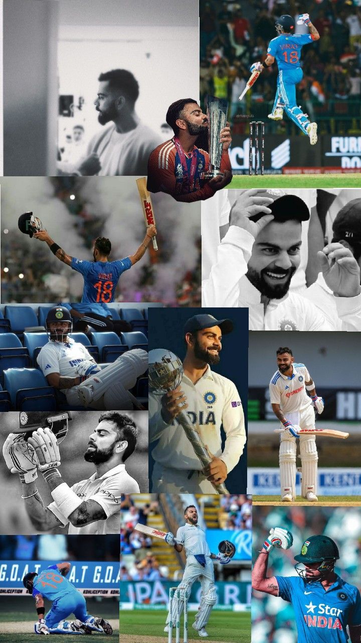 many different pictures of baseball players and their names on the sidelines, including one man in