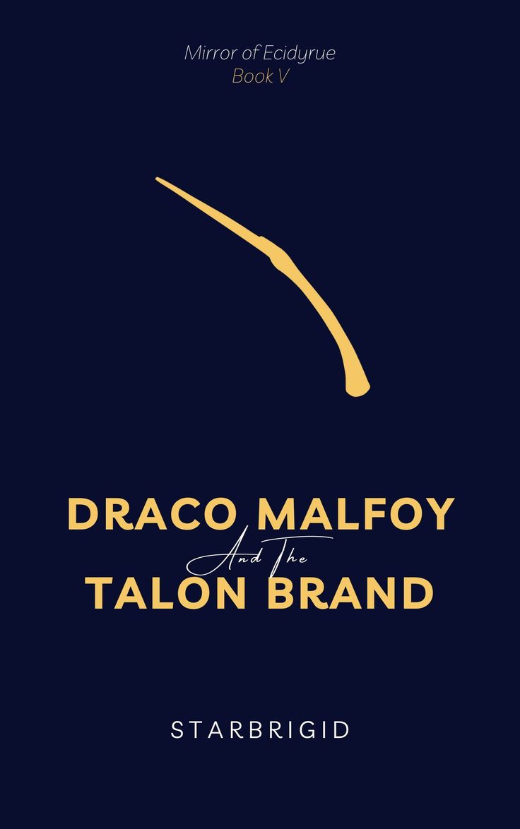 the cover of dracula malfoy and the talon brand by starbird book v