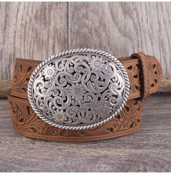 Blythe Scroll Belt Cavenders Belts, Robin Arellano Outfit Ideas, Girls Belt Buckles, Southwestern Outfits, Robin Arellano, Custom Leather Belts, Cowgirl Belts, Mother Of The Bride Hair, Matching Socks