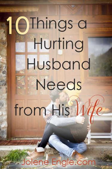 two people hugging each other with the words 10 things a husband needs from his wife