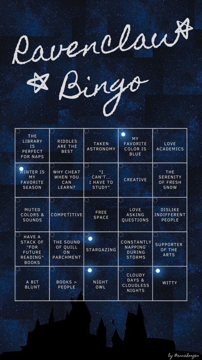 the ravenclaws and bingo poster