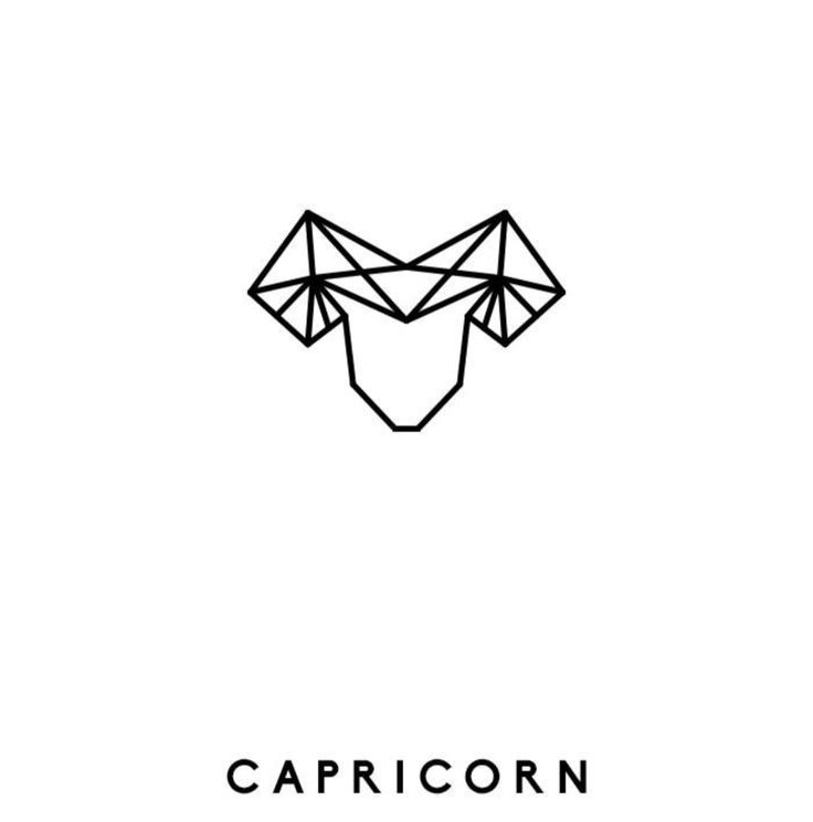 the logo for capricorn, an animal that is made out of geometric shapes