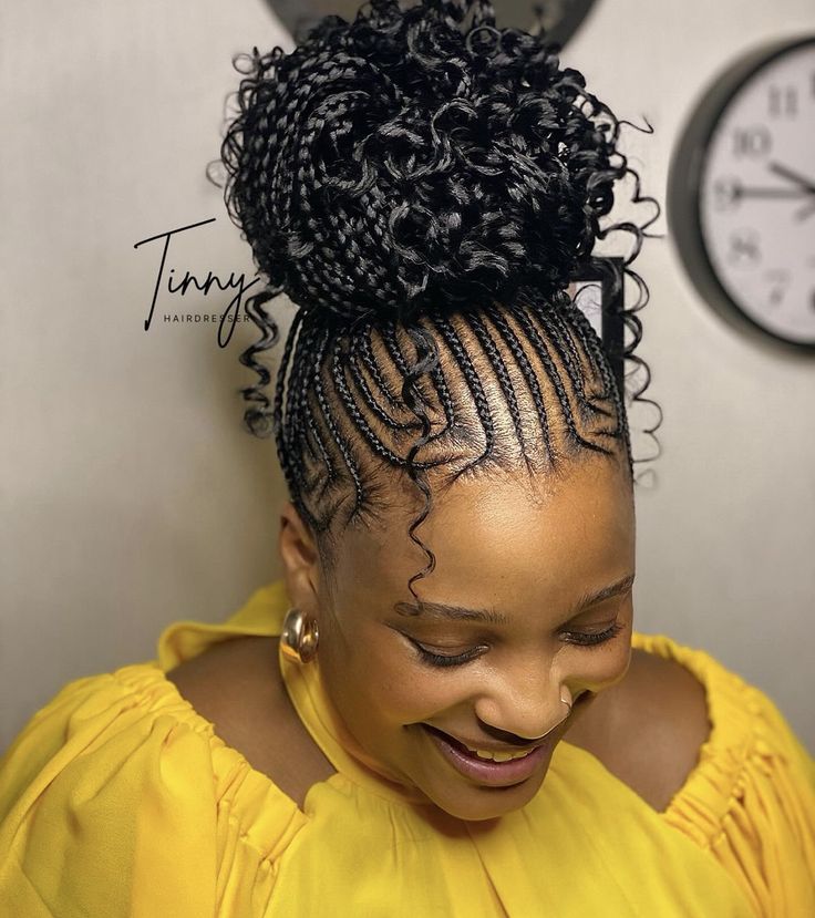 Suku Hairstyles With Attachments, Shuku Hairstyle Natural Hair, Shuku Hairstyles With Attachment, Shuku Braids, Shuku Styles, Shuku Hairstyle, Big Cornrows Hairstyles, Latest Hair Braids, Bantu Knot Hairstyles