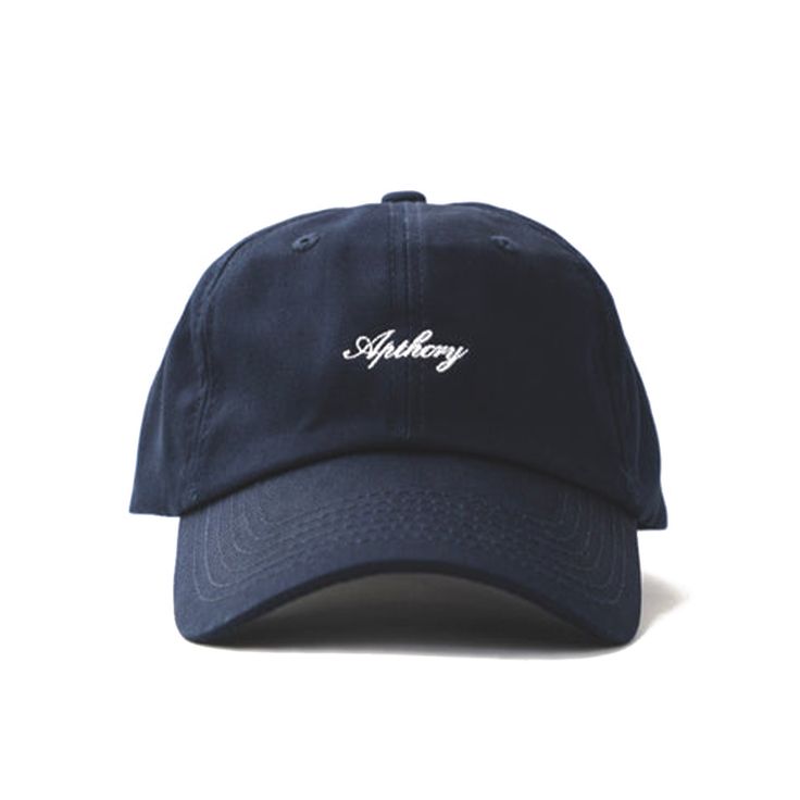 Elevate your style this summer with our Script Logo Hat! Navy dad hat features a contrasting white APTHCRY® embroidery on the front panel with an adjustable strap back. One size fits most. Adjustable Strap back Embroidery Logo Mid Profile Cap Product Photography, Cool Hat Designs, Aesthetic Hats, Baseball Cap Embroidery, Cap Store, Racquet Club, Wife Style, Hat Aesthetic, Christian Hats