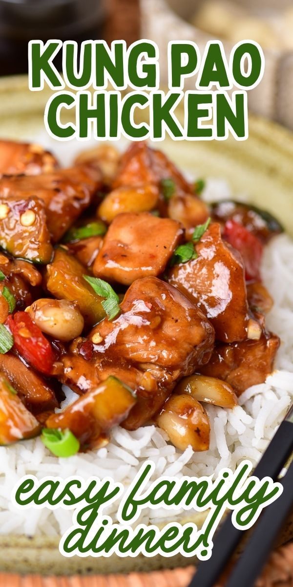 Kung Pao Chicken on a bed of rice served on a plate. Kung Pao Chicken Recipe, Easy Crockpot Dinners, Winter Dinner, Weekend Meals, Dinner With Ground Beef, Healthy Family Meals, Easy Family Dinners, Family Dinner Recipes, Quick Weeknight Meals