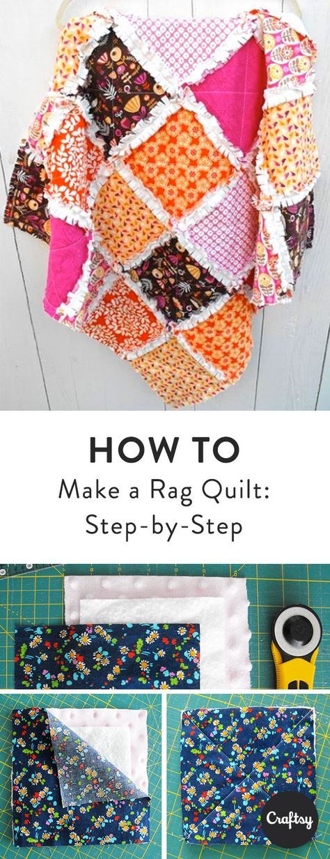 how to make a rag quilt step by step