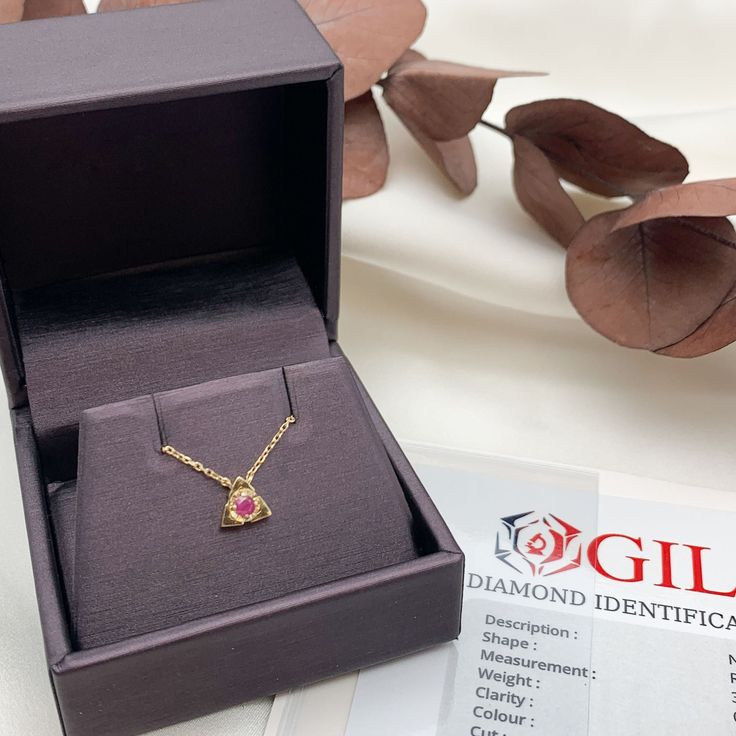 Certified Genuine Ruby Pendant set with Genuine Ruby, size 3 millimeters diameter, 0.12 Carats.Solid 14k Yellow Gold ☞ made to last.Click here for ☞ Solid Gold CollectionRuby Details:• CERTIFIED Genuine Ruby• Weight: 0.12 Carats• Dimensions: 3mm• Color: Red• Cut: Round• Origin: BurmaSolid Gold Details:• 2.0 grams of 14k Solid Yellow Gold• Dimensions: Necklace Length 16in to 18in• Lasts a lifetime - Perfect for everyday use (won’t tarnish)!*Final weight & dimensions depending on the chosen neckla 14k Yellow Gold Custom Fine Jewelry Necklace, Custom 14k Yellow Gold Fine Jewelry Necklace, 14k Gold Pendant Birthstone Necklace For Formal Occasions, Formal 14k Gold Pendant Birthstone Necklace, 14k Pink Gold Heart Cut Jewelry, Heart Cut 14k Pink Gold Jewelry, Rose Gold Sterling Silver Solitaire Necklace Gift, Luxury Round Cut Necklace For Gift, Rose Gold Round Necklace For Anniversary