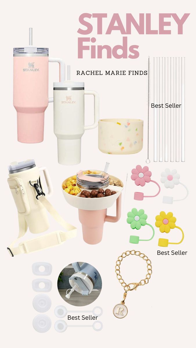 the contents of a travel mug and other items are shown in this graphic style, including an electric blender