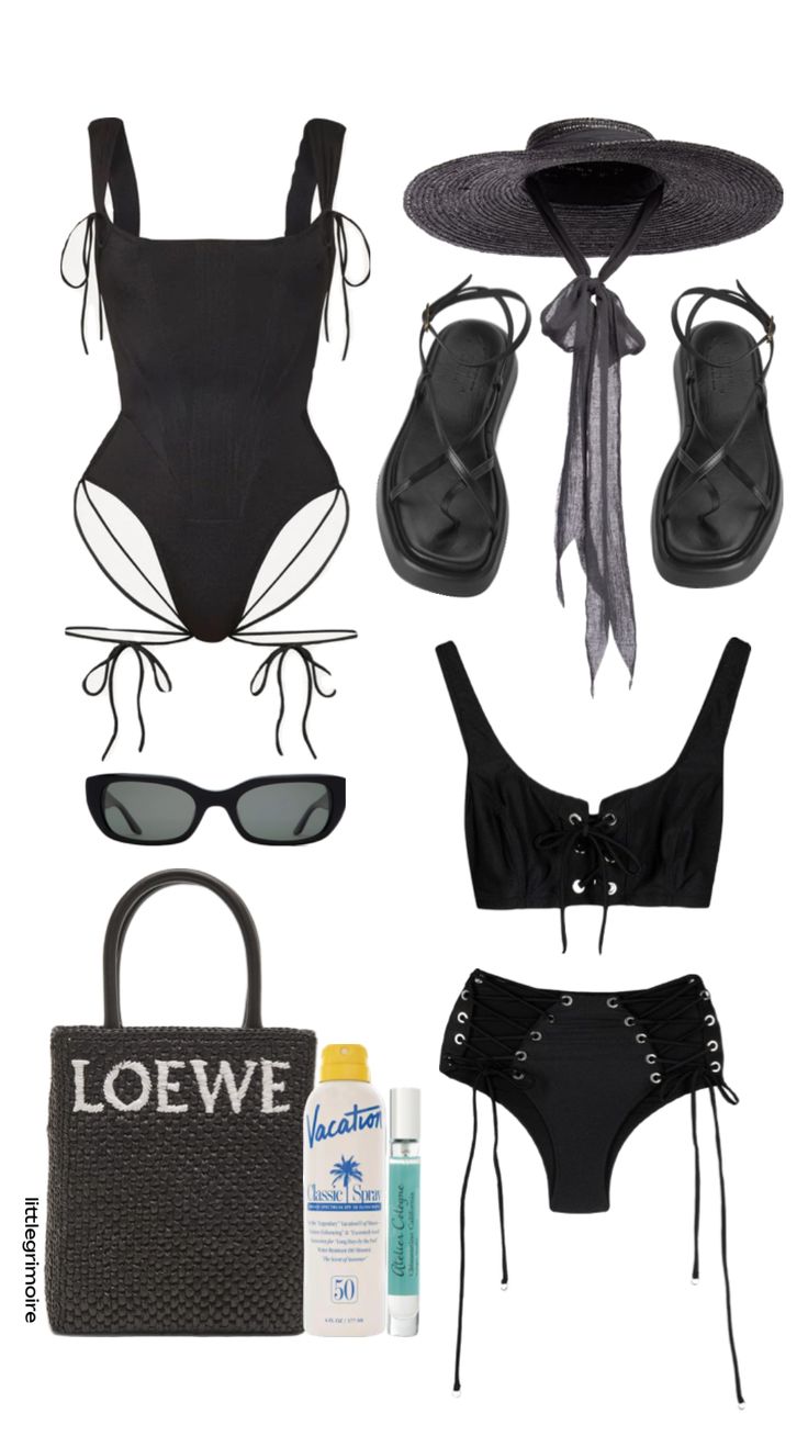 #outfitinspo goth beach day 🕷️ Goth Beach, Summer Goth Outfits, Surfer Outfit, Everyday Goth, Swimsuit Inspo, Summer Goth, Cute Goth, Honeymoon Outfits, Summer Beach Outfit