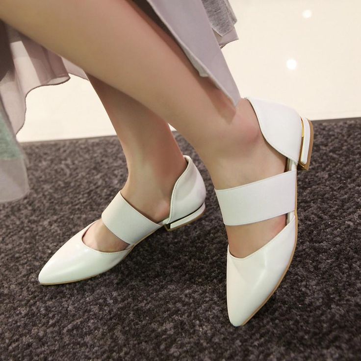 Heels: approx 2 cmPlatform: approx - cmColor: Beige, White, BlackSize: US 3, 4, 5, 6, 7, 8, 9, 10, 11, 12(All Measurement In Cm And Please Note 1cm=0.39inch) Note:Use Size Us 5 As Measurement Standard, Error:0.5cm.(When Plus/Minus A Size,The Round And Shaft Height Will Plus/Minus 0.5CM Accordingly.Error:0.5cm) Note: The size you choose is US Size. Size Guide: USA size 1= EUR size 32= Foot Length 21cm. USA size 2= EUR size 33= Foot Length 21.5cm. USA size 3= EUR size 34= Foot Length 22cm. USA siz Summer Slip-on Flats With Pointed Toe, Summer Slip-on Sandals With Pointed Toe, White Pointed Toe Flats For Party, Spring Party Slip-on Pointed Toe Flats, Chic Slip-on Pointed Toe Flats For Summer, Trendy Summer Pointed Toe Flats, Trendy Pointed Toe Summer Flats, Trendy Summer Flats With Pointed Toe, Trendy Pointed Toe Flats For Summer