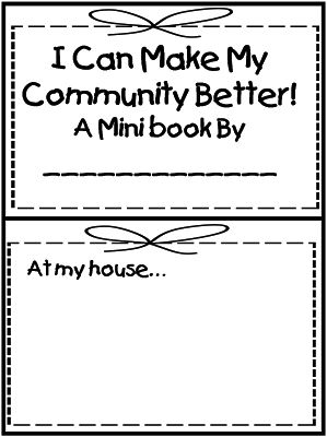 two bookmarks with the words i can make my community better, and an image of a