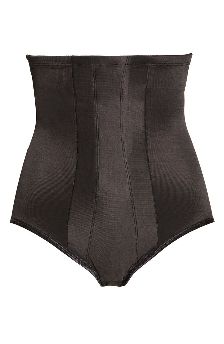 This high-waisted shaper is designed with a no-slip construction that smoothes your midriff for an instantly contoured look. Style Name:Miraclesuit High Waist Shaper Briefs. Style Number: 6269037. Waist Shapers, Nordstrom, High Waisted, Plus Size, Clothes For Women, Women's Top, Black, Clothes