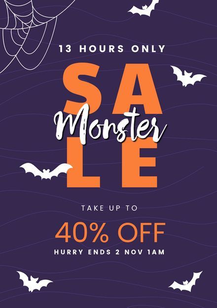 the halloween sale is up to 40 % off