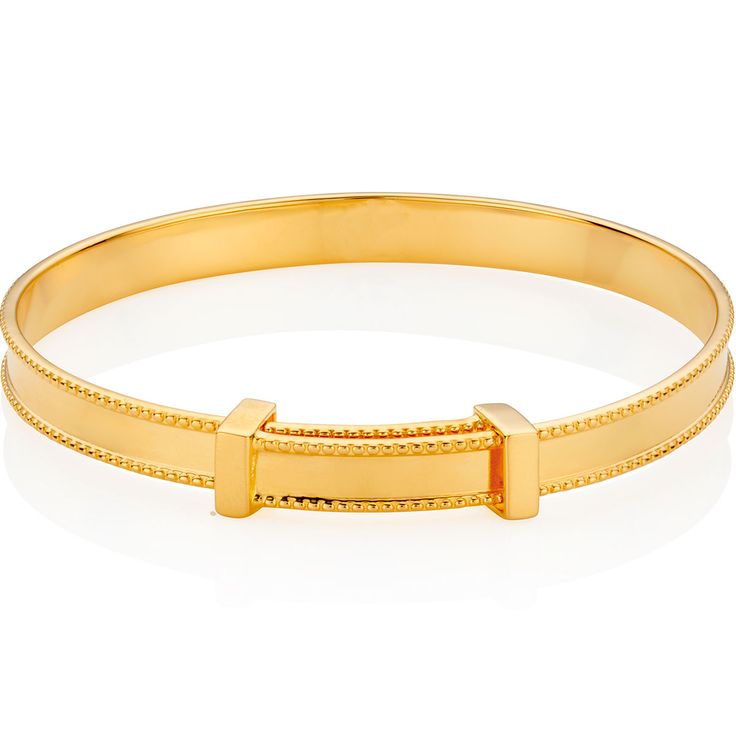 When life begins, love never ends. The ornate Heritage Bangle dipped in 18ct gold vermeil is a sentimental token of adoration for a new addition to your family. With a striking milgrain detailed edge, it would make a unique Baptism gift, naming day present, newborn baby jewelry or 1st birthday gift. An expandable baby bangle that will grow with her until around the age of three, once she has physically outgrown it, the baby bangle will be forever held dear in her heart as a symbol of her youth. Unique Baptism Gifts, Pink Gift Wrap, Welcome New Baby, Pink Pouch, Baby Bangles, Precious Gift, 1st Birthday Gifts, Baby Jewelry, Bespoke Gifts