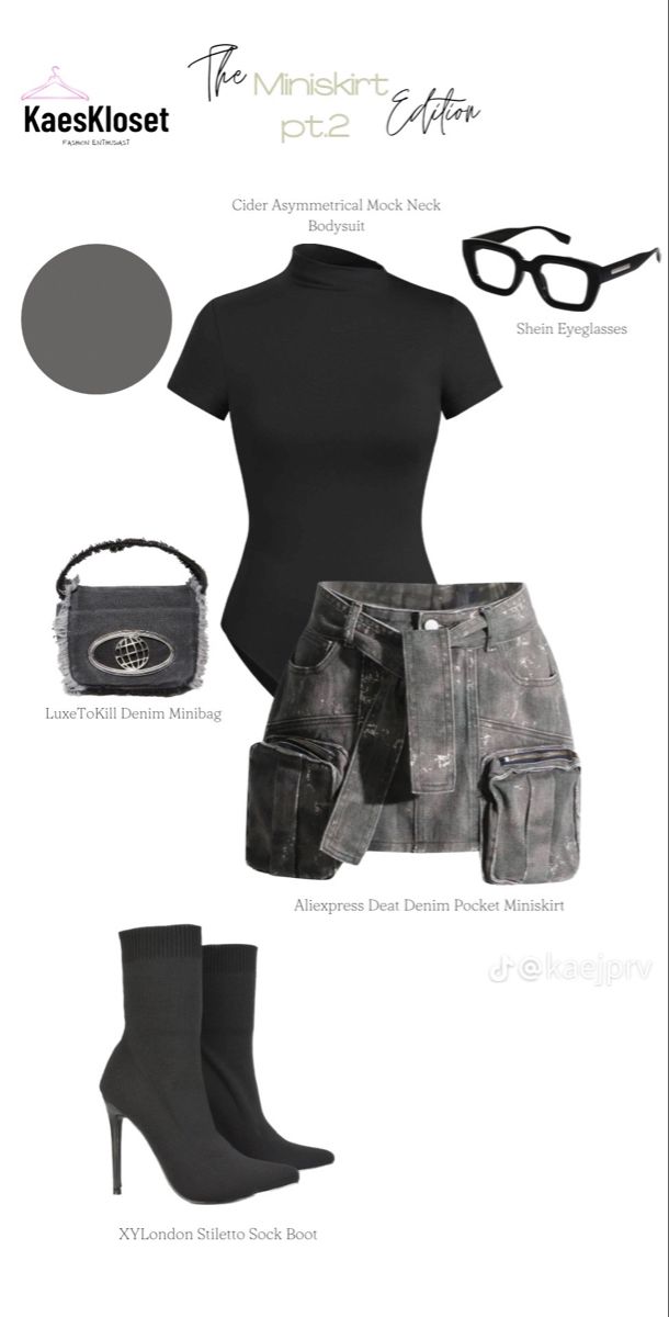 Modest Birthday Outfits Black Women, Restaurant Outfit Ideas Winter, Black Leather Skirt Outfit Black Women, Concert Outfit Black Women Fall, Cute Outfits Dinner, College Homecoming Outfit, Baddie Outfits Night Out, Polyvore Outfits Baddie, Fasion Outfits