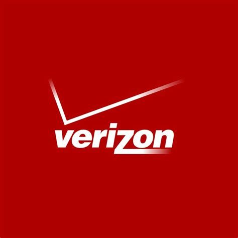 the verizon logo on a red background