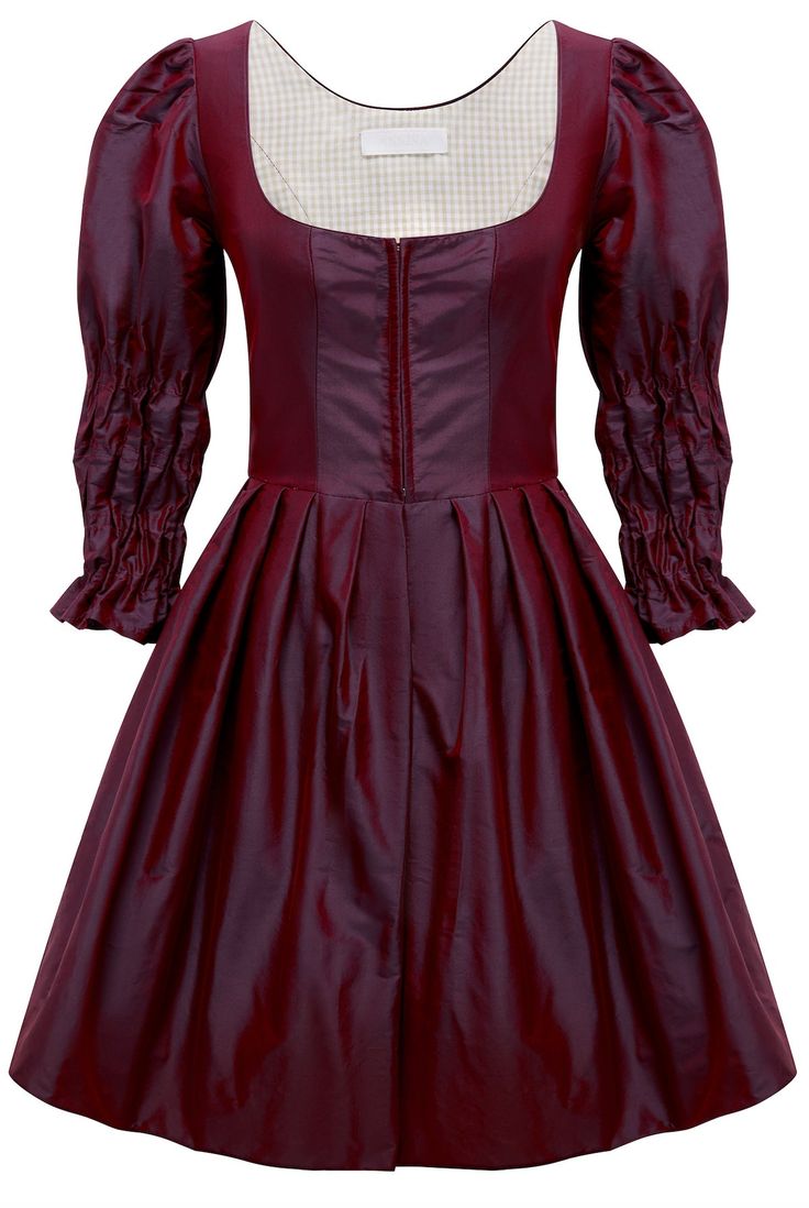 Carolina Dress in Bordeaux | Over The Moon Elegant Corset Dress For Larp, Elegant Fitted Red Medieval Dress, Traditional Fitted Dress With Historical Design, Fitted Traditional Victorian Dress, Elegant Medieval Festival Costume Dress, Elegant Medieval Festival Costume Party Dresses, Medieval Style Fitted Formal Dress, Elegant Fitted Medieval Dress For Formal Occasions, Victorian Fitted Medieval Formal Dress