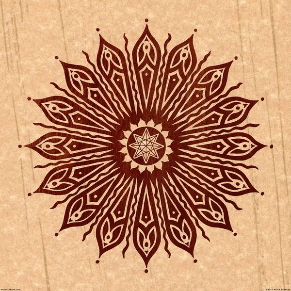 an intricately designed design on a piece of paper