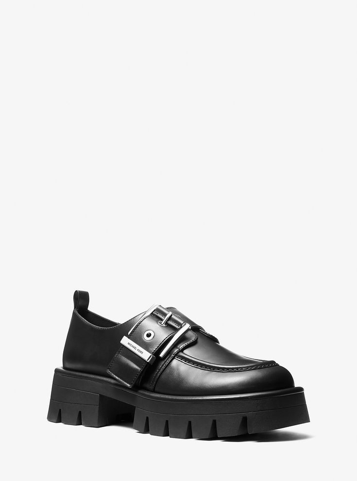 Colby Leather Loafer Wedge Tennis Shoes, Corporate Baddie, Goth Shoes, Shoes Fall, Xmas Wishlist, Black Leather Loafers, Colby, Leather Loafers, Tennis Shoes