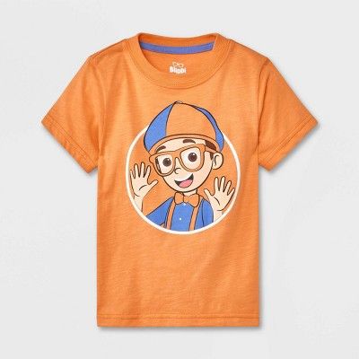 This Blippi Solid T-Shirt is sure to add a fun touch to your little one's day. Made from a soft jersey fabric and featuring a tagless design, this short-sleeve T-shirt offers them all-day cool comfort. In a solid hue, this crewneck tee features an illustration of Blippi on the front, making it a fun pairing with a variety of their bottoms. Blippi 2nd Birthday Party, Blippi Birthday Shirt, Blippi Shirt, Second Birthday Boys, Birthday Return Gifts, Crewneck Style, Boy Clothing, Bday Party