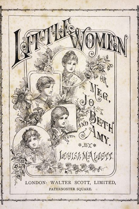 an old book with pictures of women in the title, little women and other stories