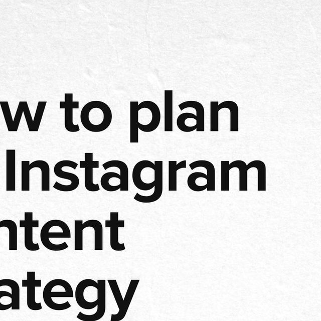 the words how to plan an instagram content strategy are written in black and white