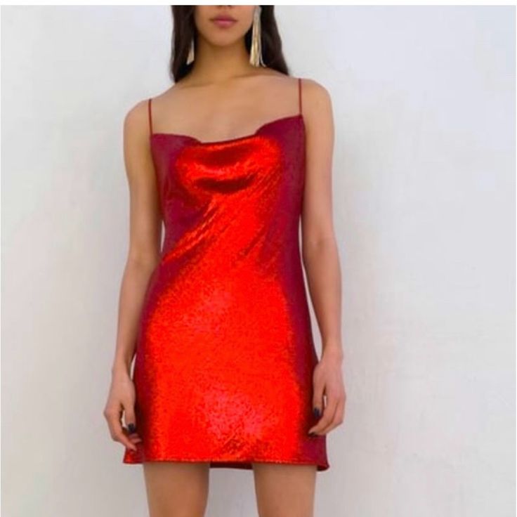 New Sequin Dress Red Fitted Mini Slip Dress, Red Summer Mini Dress For Holiday, Red Holiday Bodycon Dress For Evening, Elegant Red Slip Dress For Party, Red Summer Dress For Date Night, Red Summer Party Dresses, Red Mini Dress For Spring, Red Elegant Mini Dress With Spaghetti Straps, Elegant Red Mini Dress With Spaghetti Straps