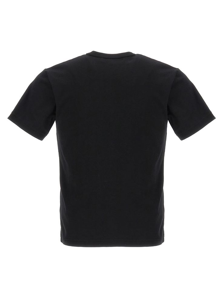 Cotton T-shirt with front print, crewneck model-Composition: 100% cotton Visionary Fashion, Comme Des Garcons Black, Rei Kawakubo, Knitwear Tops, T-shirt Polos, Comme Des Garcons, Trouser Jeans, Lace Boots, Black Print