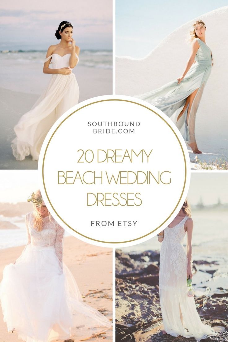 the beach wedding dresses from etsy are perfect for brides to wear on their big day