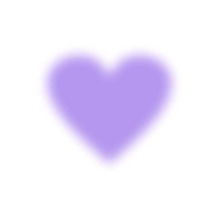 a purple heart on a white background